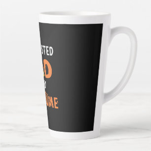 Halloween Exhausted Dad is My Costume Birthday Latte Mug