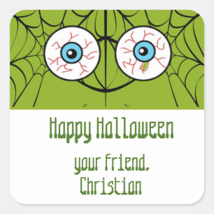Halloween Eyeball goodie bag stickers