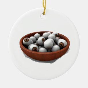 halloween eyeballs ceramic tree decoration