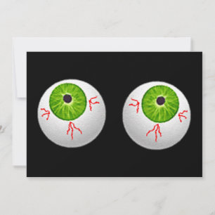 Halloween Eyeballs Invitation