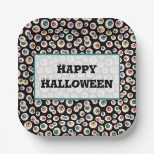 Halloween Eyeballs Paper Plate
