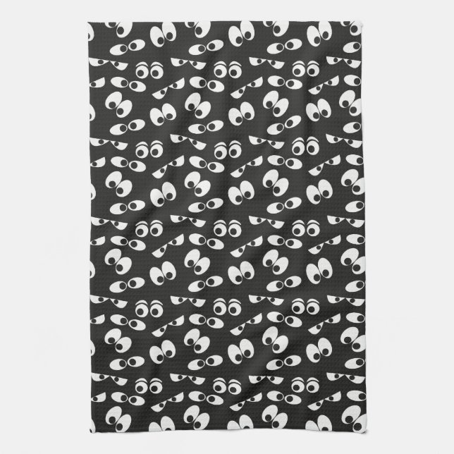 Halloween Eyeballs Tea Towel (Vertical)