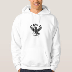 Halloween F-Caw-F Bird Crow Women Men Minimal Clea Hoodie