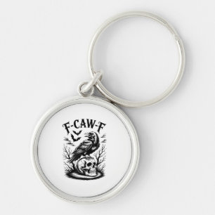 Halloween F-Caw-F Bird Crow Women Men Trendy Casua Key Ring