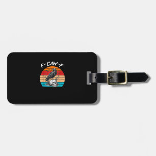 Halloween F-Caw-F Bird F-Caw-F Crow Women Men Vint Luggage Tag