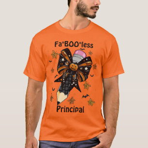 Halloween Fa"boo"less principal coquette bow T-Shirt
