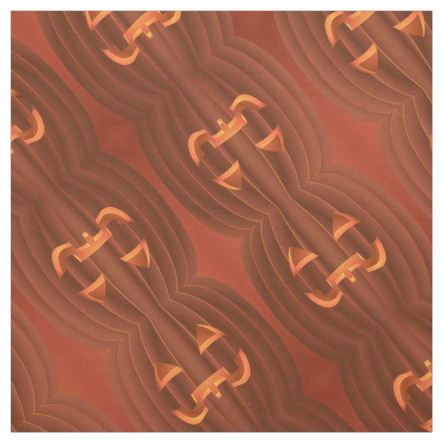 Halloween Fabric Jack-o-lantern Fabrics Custom (Swatch)