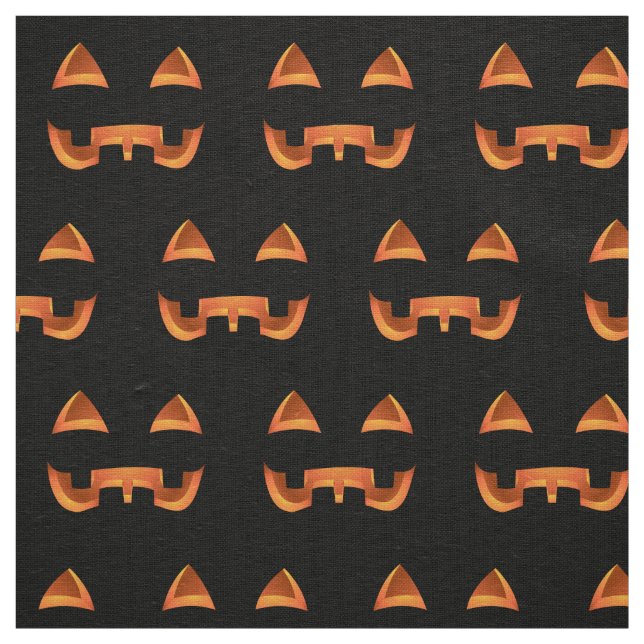 Halloween Fabric Jack-o-Lantern Fabrics Customise (Swatch)