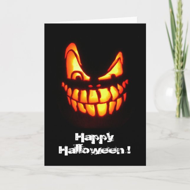 halloween face teeth card (Front)