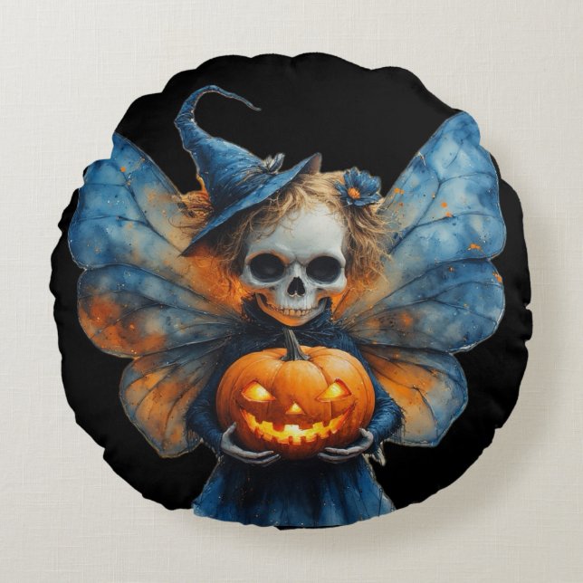 Halloween Fairy Round Cushion (Front)