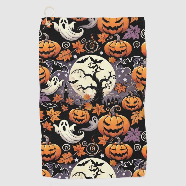Halloween/Fall/Autumn Golf Towel (Front)