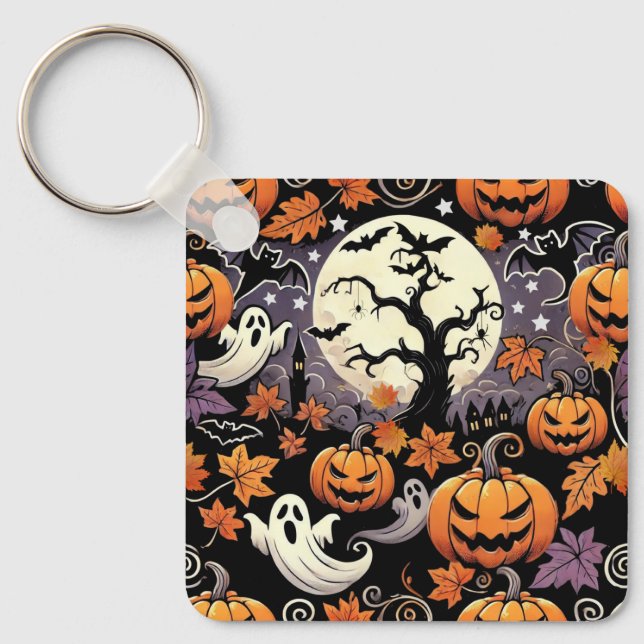 Halloween/Fall/Autumn Key Ring (Front)