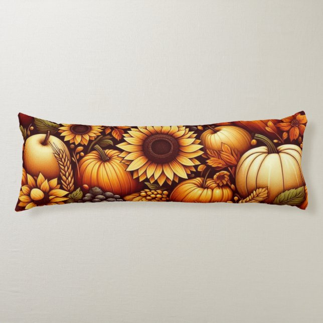 Halloween/Fall/Autumn/pumpkin Body Cushion (Front)
