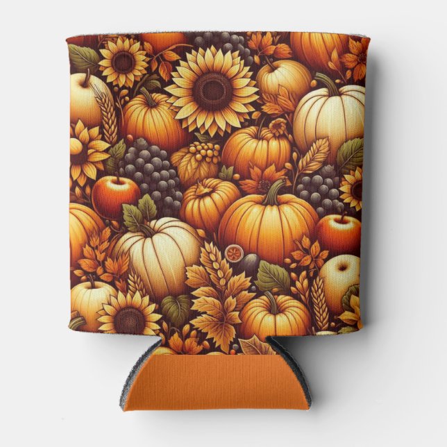 Halloween/Fall/Autumn/pumpkin Can Cooler (Front)