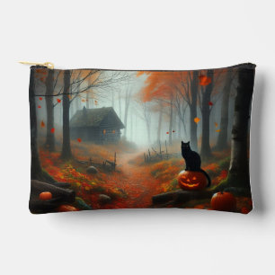 Halloween/Fall/Autumn/pumpkin/cat  Accessory Pouch