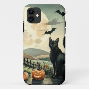 Halloween/Fall/Autumn/pumpkin/cat iPhone 11 Case