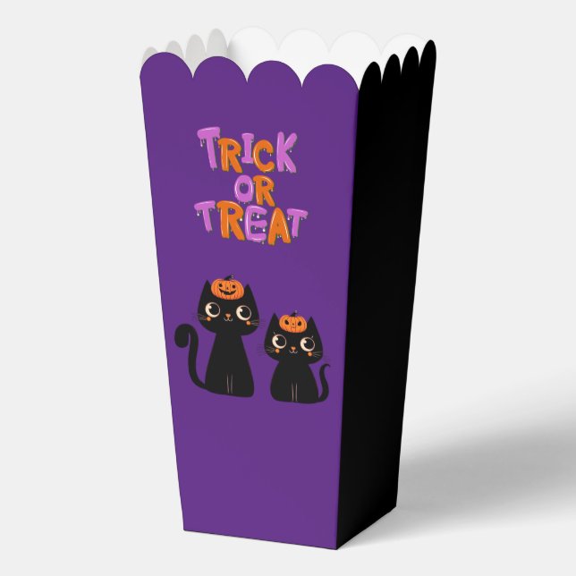 Halloween/Fall/Autumn/pumpkin/cat Favour Box (Back)