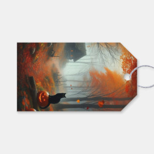 Halloween/Fall/Autumn/pumpkin/cat Gift Tags