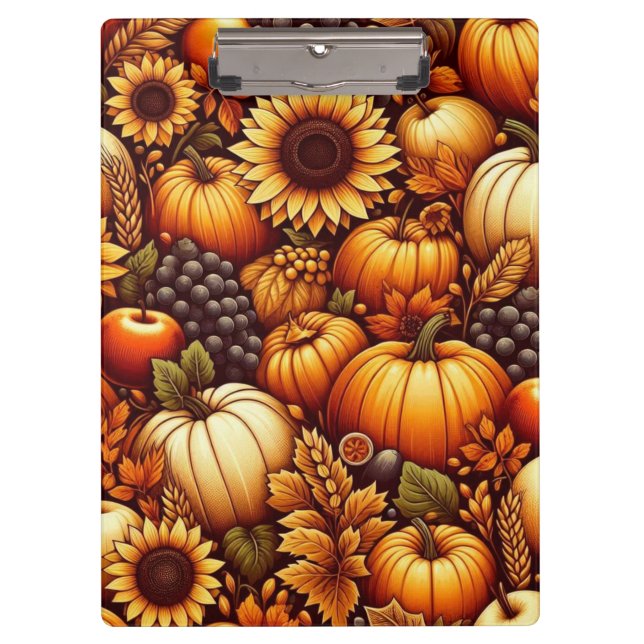 Halloween/Fall/Autumn/pumpkin Clipboard (Front)