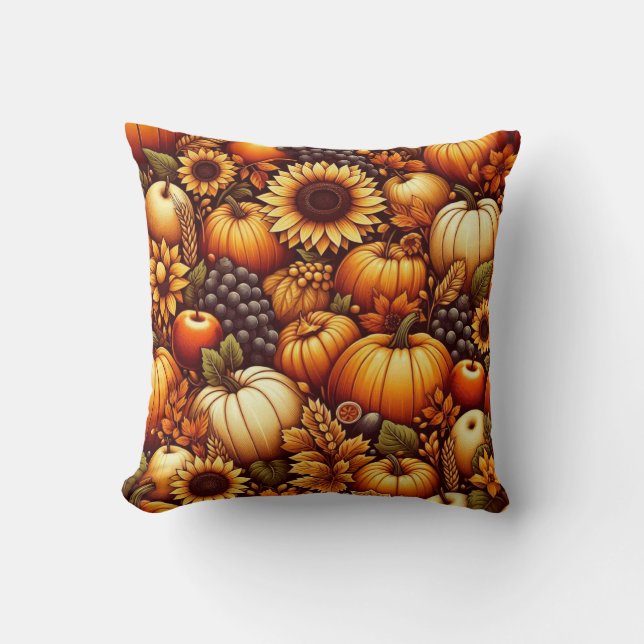 Halloween/Fall/Autumn/pumpkin Cushion (Front)