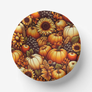 Halloween/Fall/Autumn/pumpkin Paper Plate
