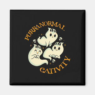 Halloween Fall Fun Cute Purranormal Cativity Magnet