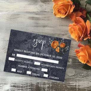 Halloween Fall October Orange Rose RSVP