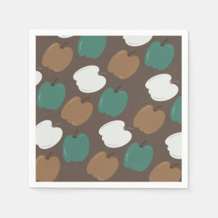 Halloween Fall Pumpkins Earth Tone Napkin