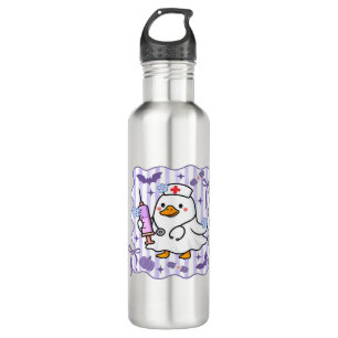 Halloween Fall Purple Coquette Goose Nurse Aesthet 710 Ml Water Bottle