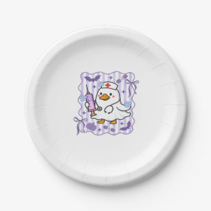Halloween Fall Purple Coquette Goose Nurse Aesthet Paper Plate