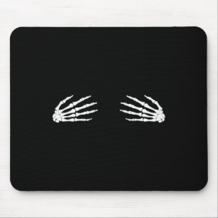 Halloween Fall Scary Skeleton Skull Hand Mouse Mat