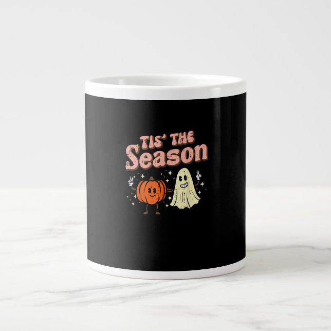 Halloween Fall Tis The Season Costume Women Girls  Large Coffee Mug (Front)
