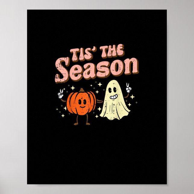 Halloween Fall Tis The Season Costume Women Girls  Poster (Front)