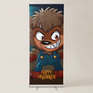 Halloween/Fall/Werewolf/Cartoon Retractable Banner