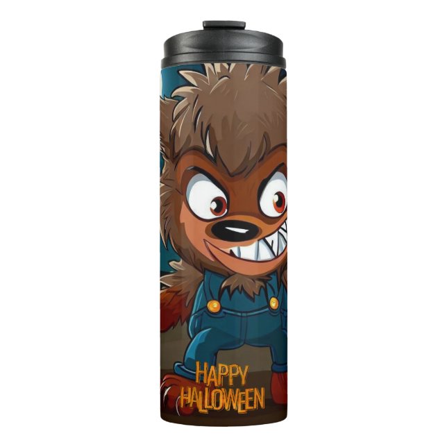 Halloween/Fall/Werewolf/Cartoon Thermal Tumbler (Front)