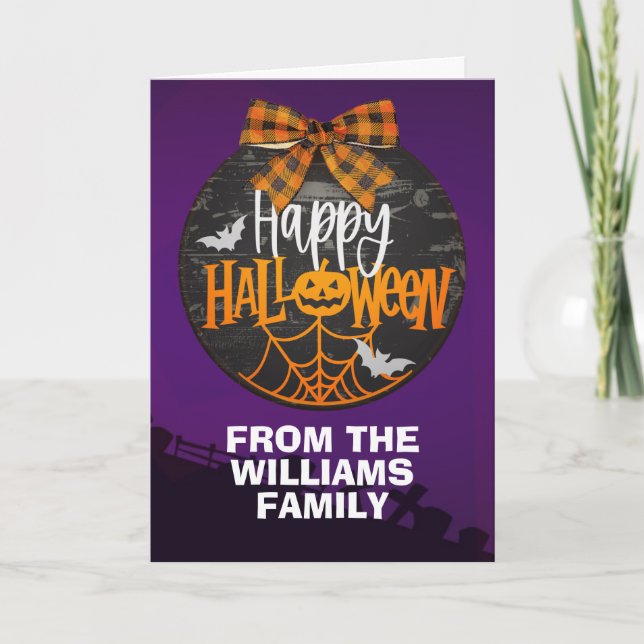 Halloween family card (Front)