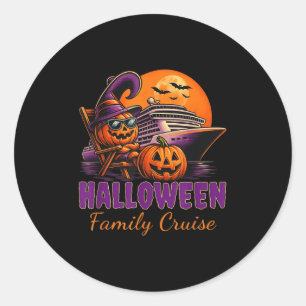 Halloween Family Cruise Matching Family Cruising S Classic Round Sticker