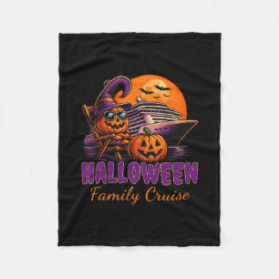 Halloween Family Cruise Matching Family Cruising S Fleece Blanket
