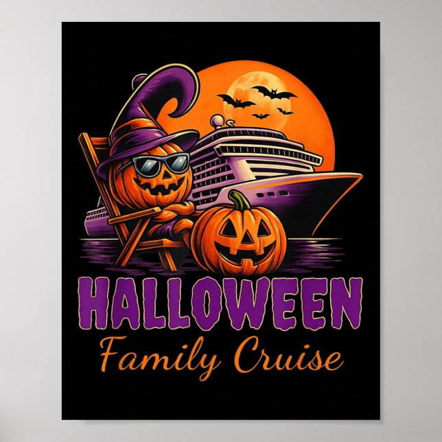 Halloween Family Cruise Matching Family Cruising S Poster (Front)