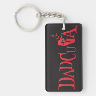 Halloween Family Matching Dad Dadcula Dracula Key Ring