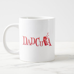 Halloween Family Matching Dad Dadcula Dracula  Large Coffee Mug