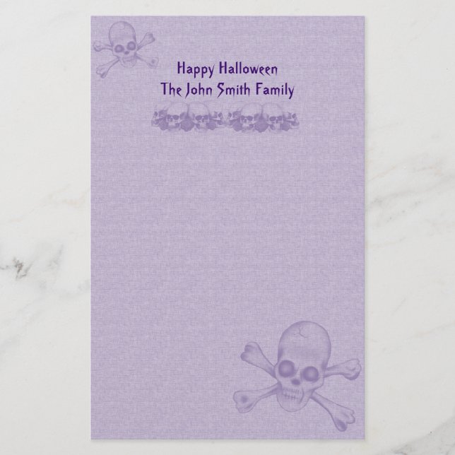 Halloween Family Stationery (Front)