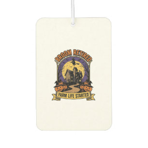 Halloween Farmer Shirt Spooky Haunted Farm Witch T Car Air Freshener