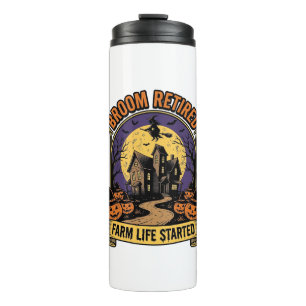 Halloween Farmer Shirt Spooky Haunted Farm Witch T Thermal Tumbler