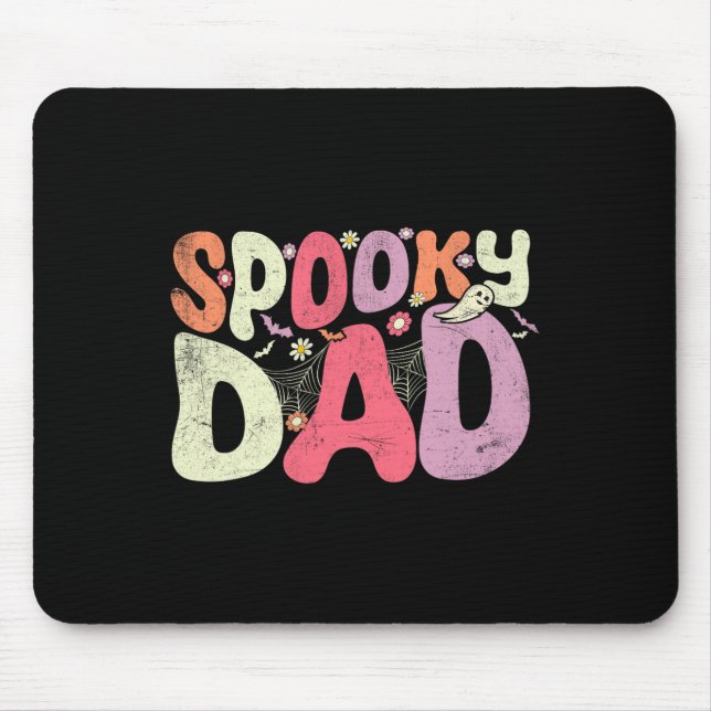 Halloween Father Family Matching Spooky Dad Hallow Mouse Mat (Front)