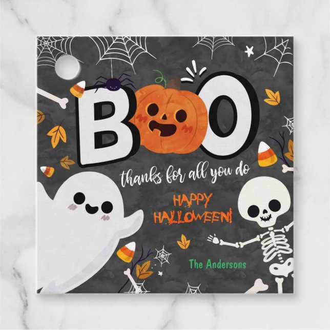 Halloween Favour tags (Front)