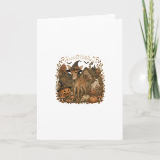 Halloween Fawn Cottagecore Card