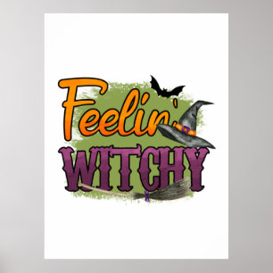 Halloween Feeling Witchy Birthday Poster