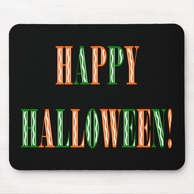 Halloween Festival Text Mouse Mat (Front)