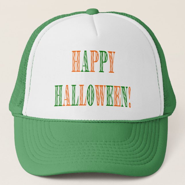 Halloween Festival Text Trucker Hat (Front)